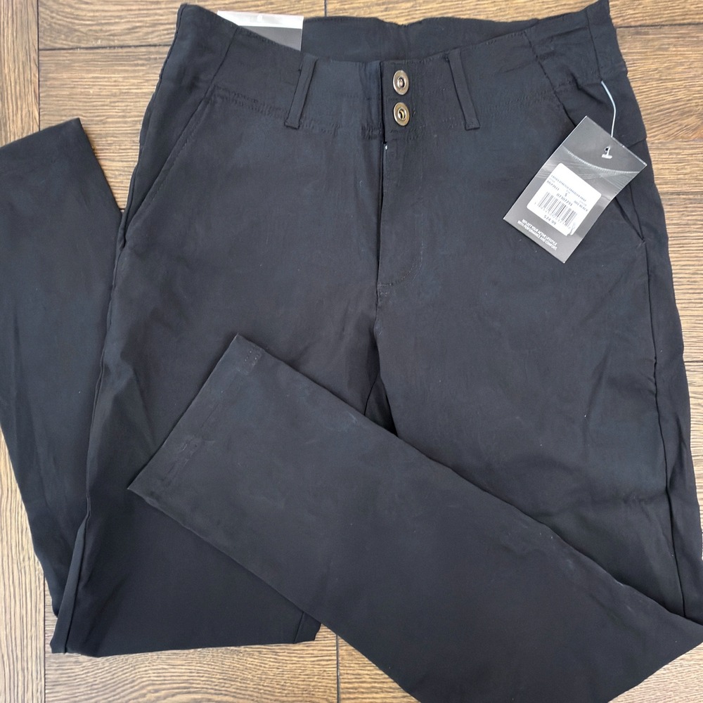 Swiss Alps Ladies Stretch Traveler Pant Black MLP2611 Small NWT Comfort Stretch